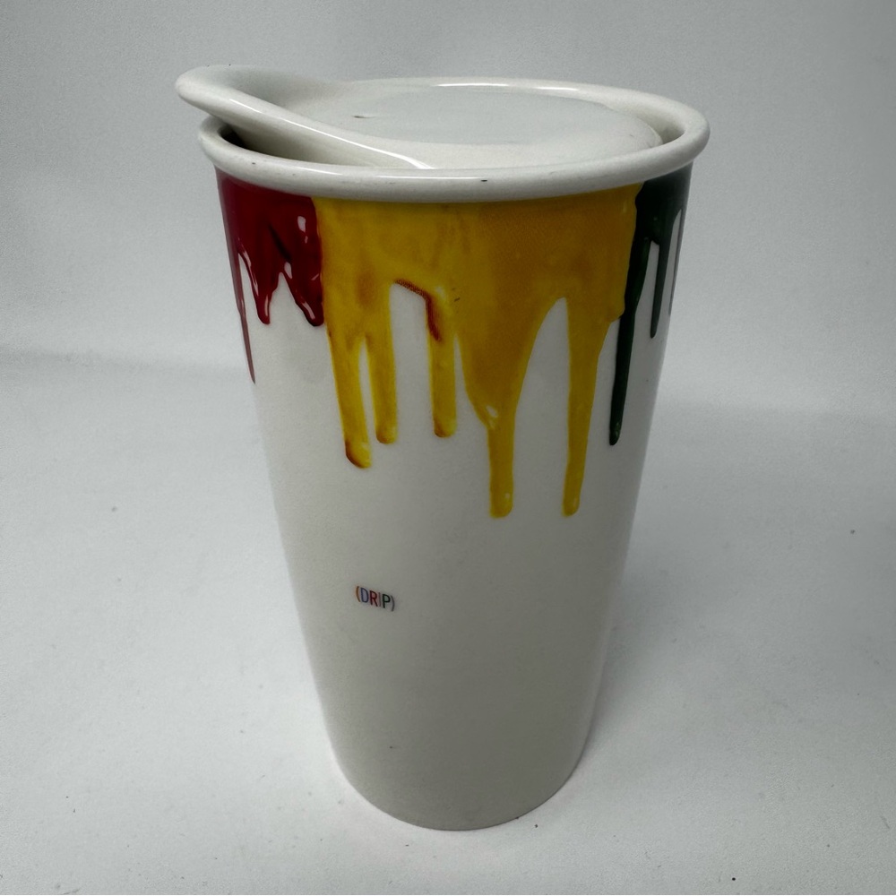 Starbucks Band of Outsiders RAINBOW DRIP Ceramic Travel Mug limited edition 12oz - Picture 2 of 6